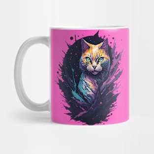 Cute Cat on Shadow Mug